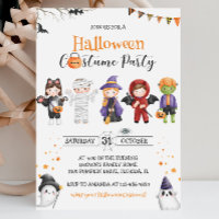 Invitación a fiesta de disfraces para niños de Hal
