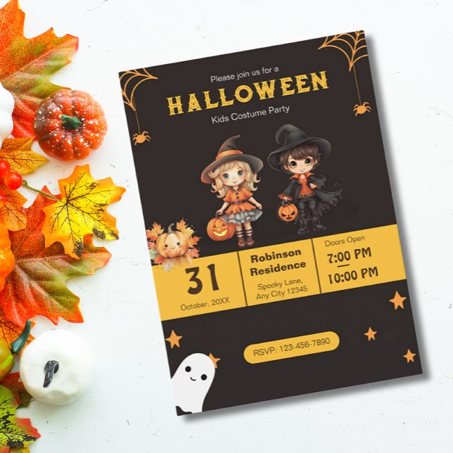 Invitación a fiesta de disfraces para niños de Hal (Subido por el creador)