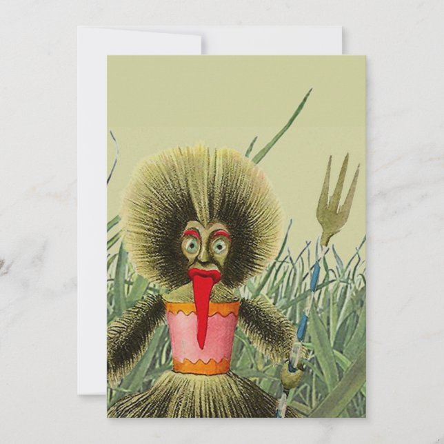 Invitación a fiesta de diversión en el jardín tras (Anverso)