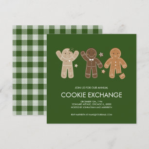 Invitación a fiesta de feriado de galletas para ho