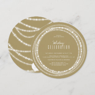 Invitación a fiesta de feriado de Moda de esparkle