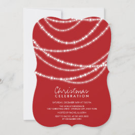 Invitación a fiesta de feriado de Moda de esparkle