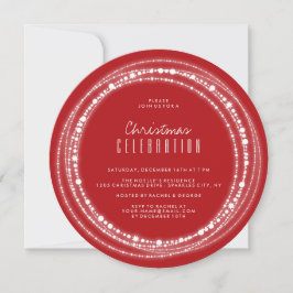 Invitación a fiesta de feriado de Moda de esparkle