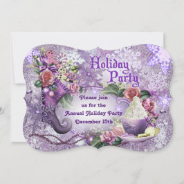 Invitación a fiesta de feriado de Navidades