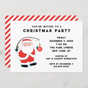 Invitación a fiesta de feriado de Navidades creati