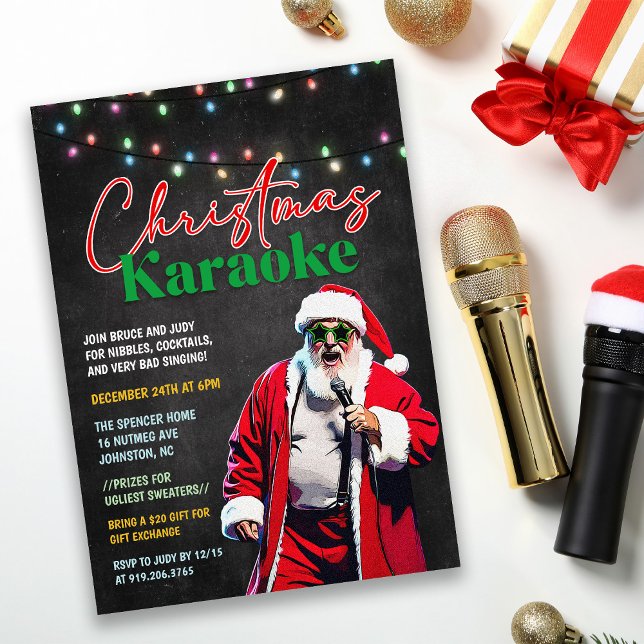 Invitación a fiesta de feriado de Navidades de kar (Subido por el creador)