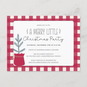 Invitación a fiesta de feriado de Navidades de paí