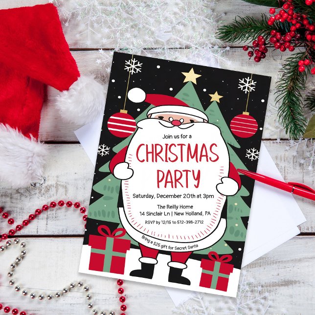 Invitación a fiesta de feriado de Navidades de San (Subido por el creador)