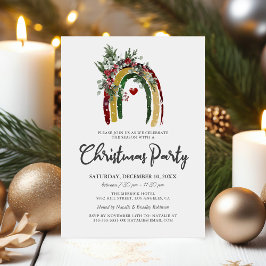 Invitación a fiesta de feriado de Navidades del Bo