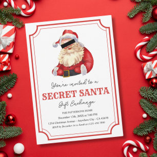 Invitación a fiesta de feriado de Navidades secret