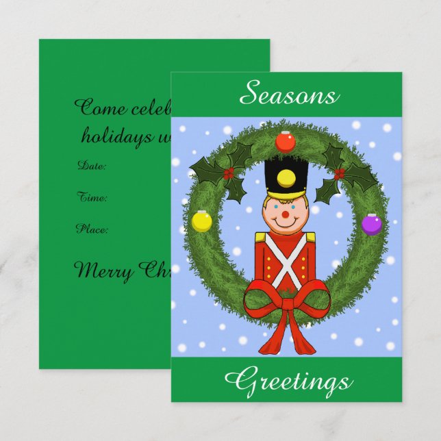 Invitación a fiesta de feriado de soldados (Person (Anverso / Reverso)