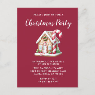 Invitación a fiesta de feriado en casa de Gingerbr