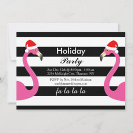 Invitación a fiesta de feriado Fa la la la Flaming