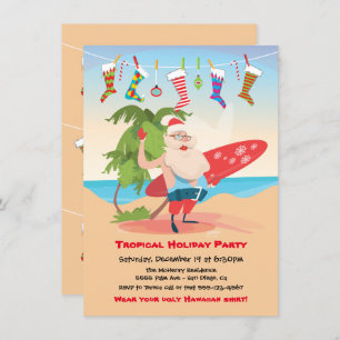 Invitación a fiesta de feriado para Navidades de l