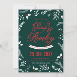 Invitación a fiesta de feriado para Navidades de W