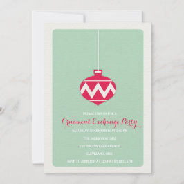 Invitación a fiesta de feriado por intercambio de 