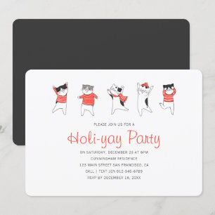 Invitación a fiesta de Fiesta de diversión de gato