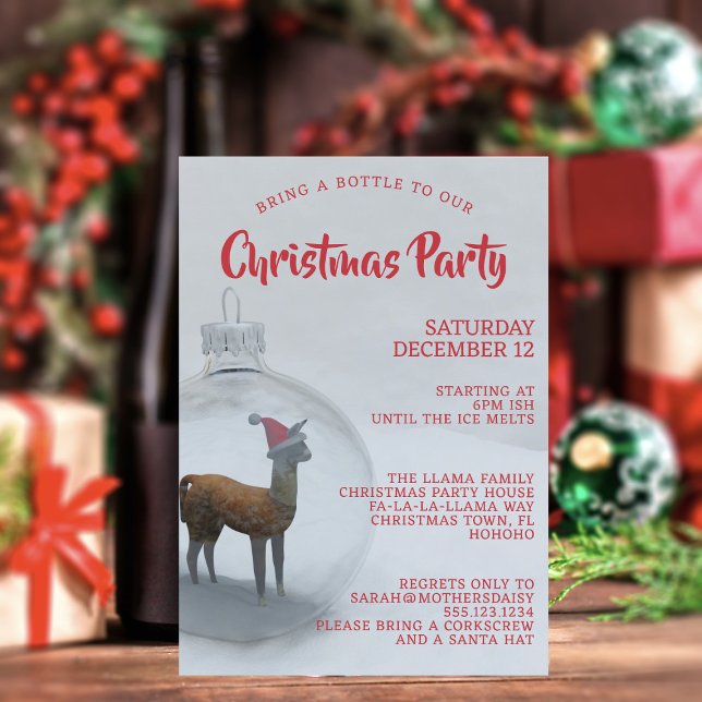 Invitación a fiesta de fiesta de navidades de nomb (Christmas Party? Need an invitation or two? Just add your details)