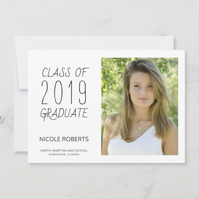 Invitación a Fiesta de fotografía de graduación co (Anverso)