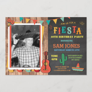 Invitación a Fiesta de fotografía mexicano de Bird