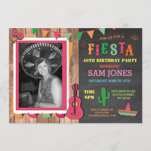 Invitación a Fiesta de fotografía mexicano de Bird