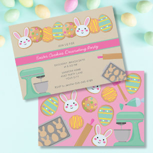 INVITACIÓN A FIESTA DE GALLETAS DE PASCUA