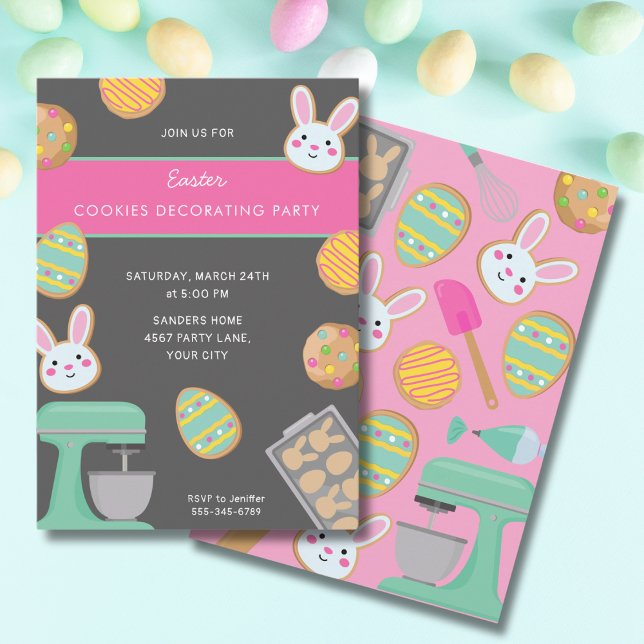 INVITACIÓN A FIESTA DE GALLETAS DE PASCUA (Subido por el creador)