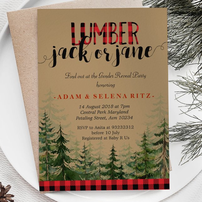 Invitación a fiesta de género de invierno de Lumbe (Subido por el creador)