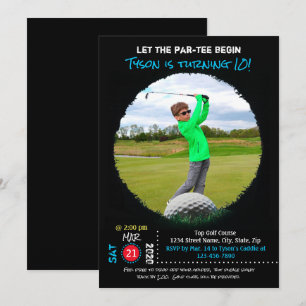 Invitación a fiesta de golf