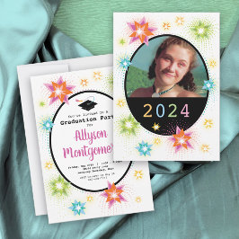 Invitación a fiesta de graduación divertida