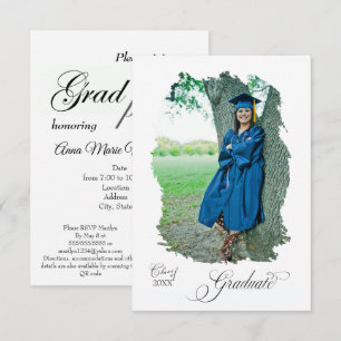 invitación a fiesta de graduación estilo moderno