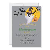 invitación a fiesta de Halloween