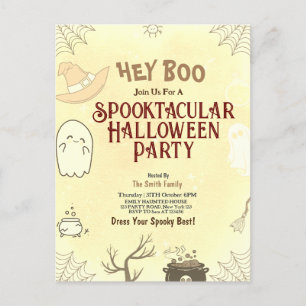 Invitación a fiesta de Halloween Cute Spooktacular