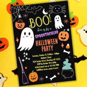 Invitación a fiesta de Halloween Cute Spooktacular