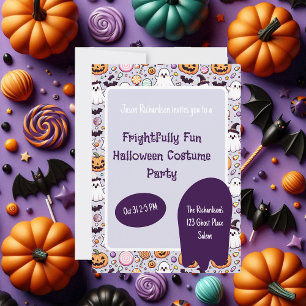 Invitación a fiesta de Halloween de los niños fant