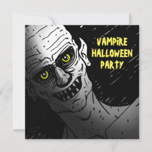 Invitación a fiesta de Halloween de vampiros