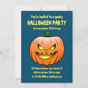 Invitación a fiesta de Halloween espeluznante