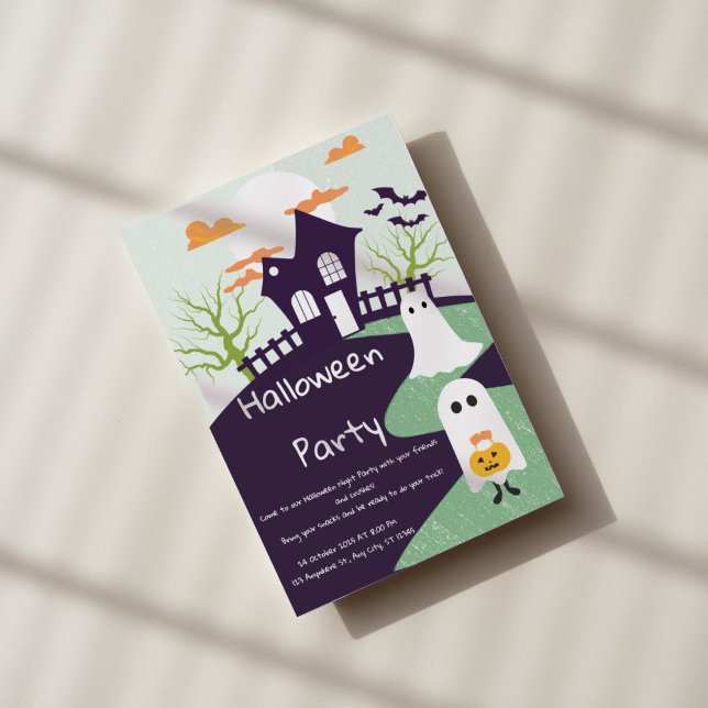 Invitación a fiesta de Halloween gótica (Subido por el creador)