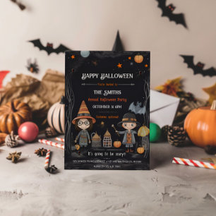 Invitación a fiesta de Halloween para niños