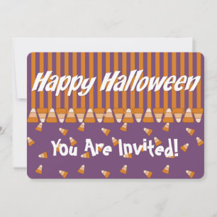 Invitación a fiesta de Halloween para niños con ma