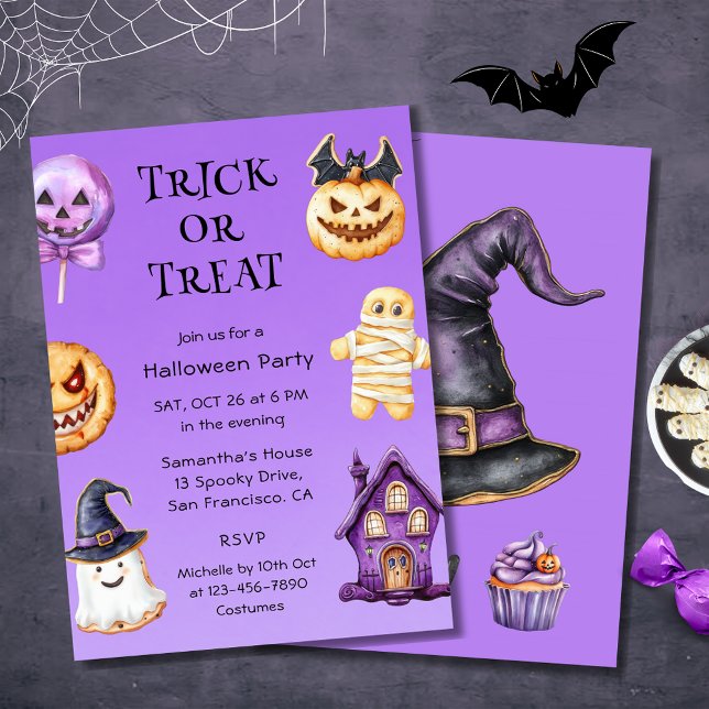 Invitación a fiesta de halloween para niños divert (Subido por el creador)