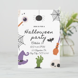 Invitación a Fiesta de Halloween Vintage