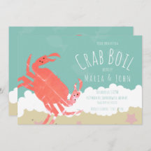Invitación a Fiesta de Hervido de Cangrejo Arena O