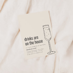 Invitación a Fiesta de Inauguración con Champán