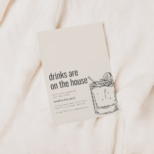 Invitación a Fiesta de Inauguración con Cóctel