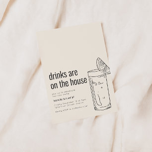 Invitación a Fiesta de Inauguración con Cóctel