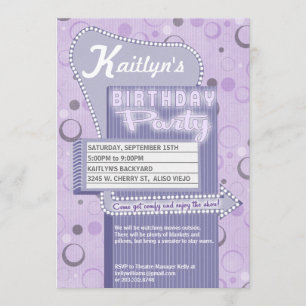 Invitación a fiesta de la película Impulso retro e