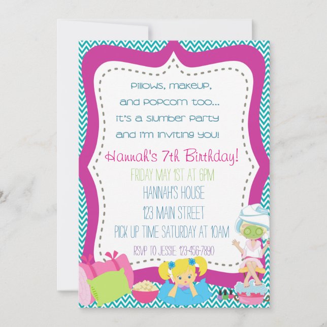 Invitación a Fiesta de madera (Anverso)