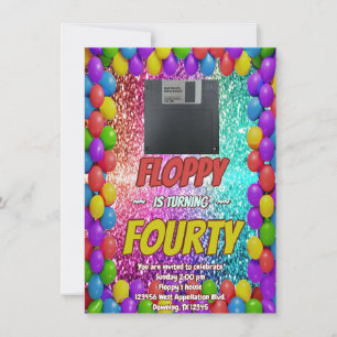 Invitación a Fiesta de Mixtape de Cumpleaños Retro