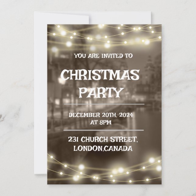 INVITACIÓN A FIESTA DE NAVIDAD (Anverso)